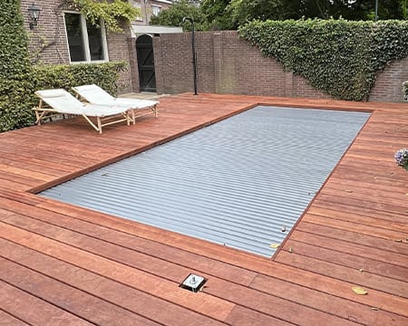 Zwembad rolluik - Inbouw
